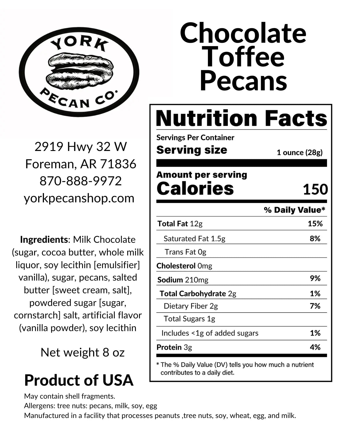 Chocolate Toffee Pecans