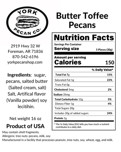 Butter Toffee Pecans