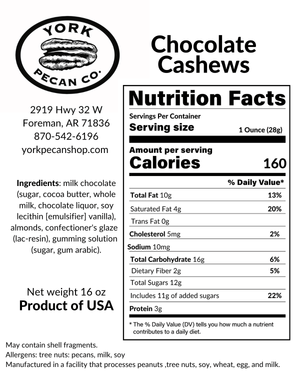 Chocolate Cashews