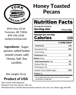 Honey Toasted Pecans